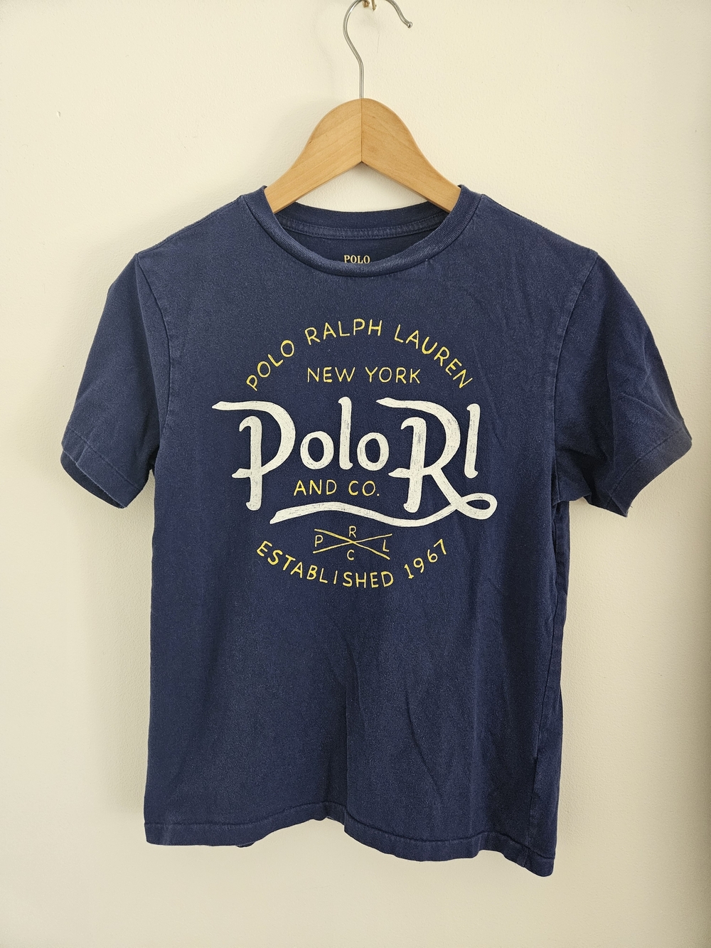 Polo Ralph Lauren Navy Short Sleeve Logo Shirt Womens Medium
